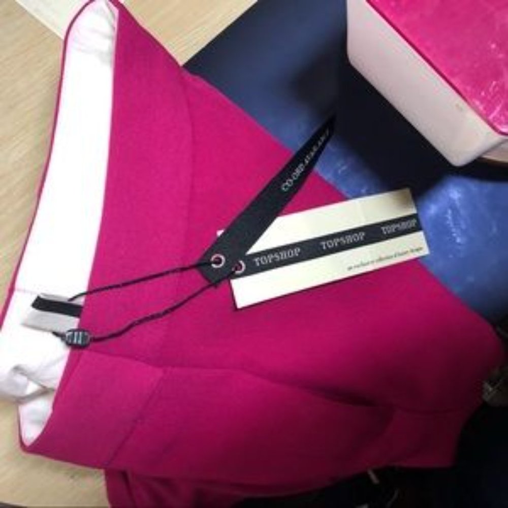 Fuchsia Cigarette Trousers Topshop - Picture 2 of 5